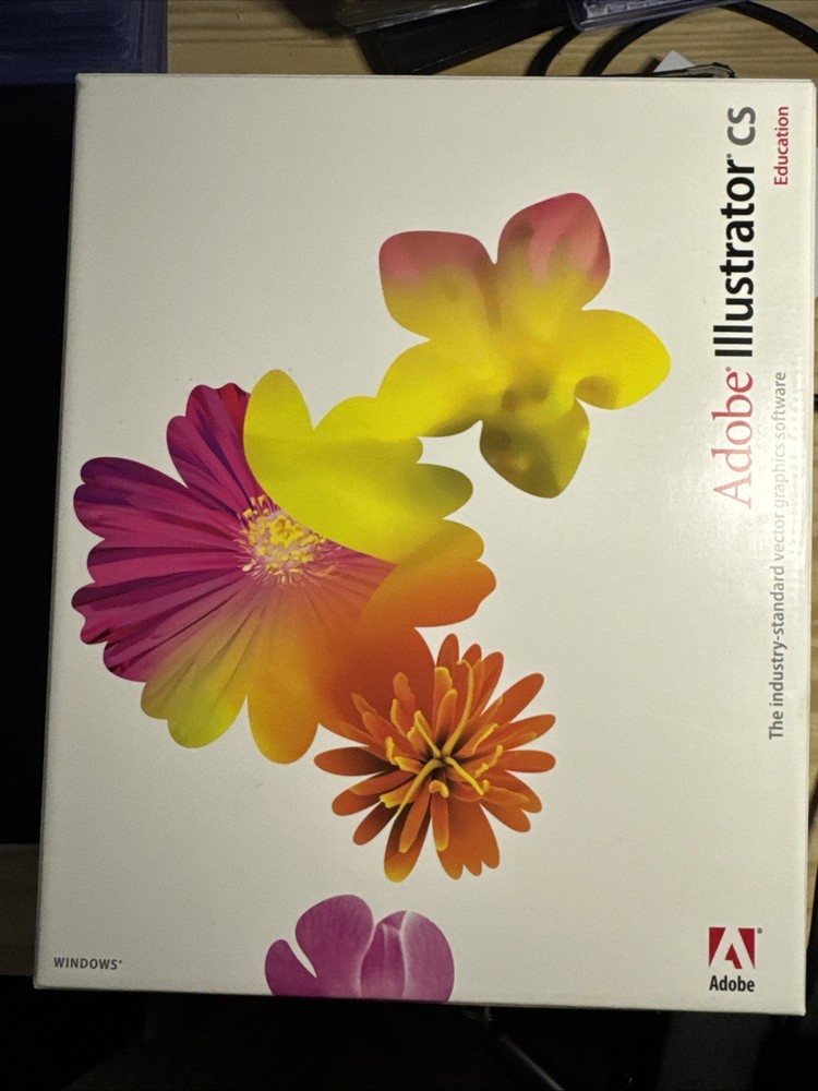 2003 Adobe Illustrator CS PC WINDOWS Original Box w/ Serial Number  NO CD