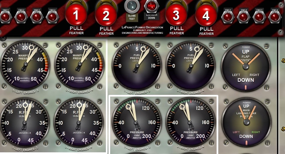 B17 FORTRESS COCKPIT instrument panel CDkit