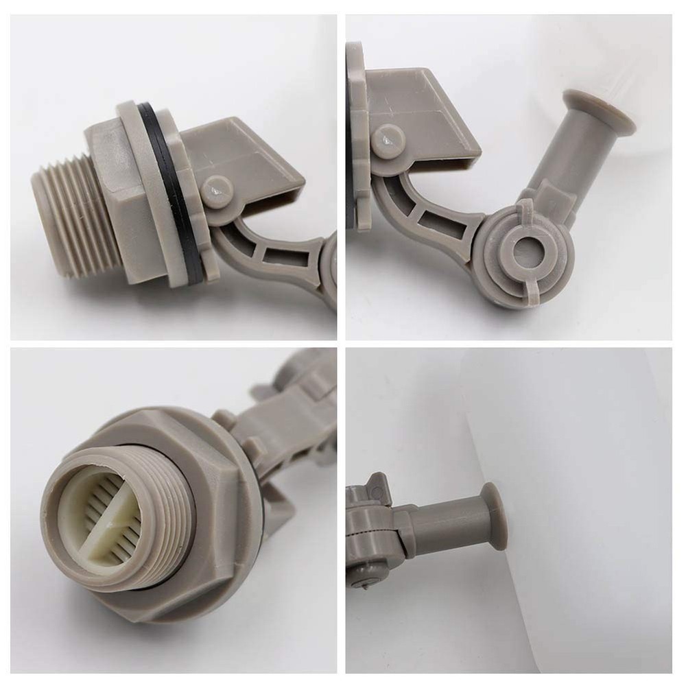 2 Pcs Float Valve 1/2 or 3/4 Water Float Valve with Adjustable Arm Automatic ...