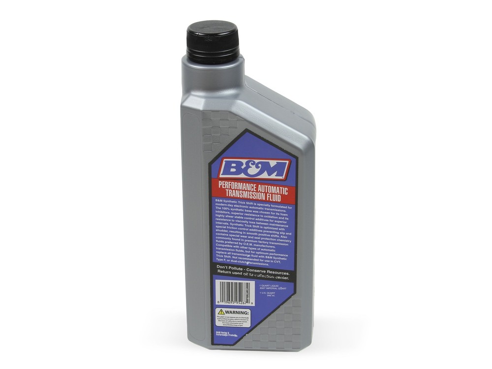 80262 B&M Synthetic Trick Shift Automatic Transmission Fluid - 1 Quart Bottle