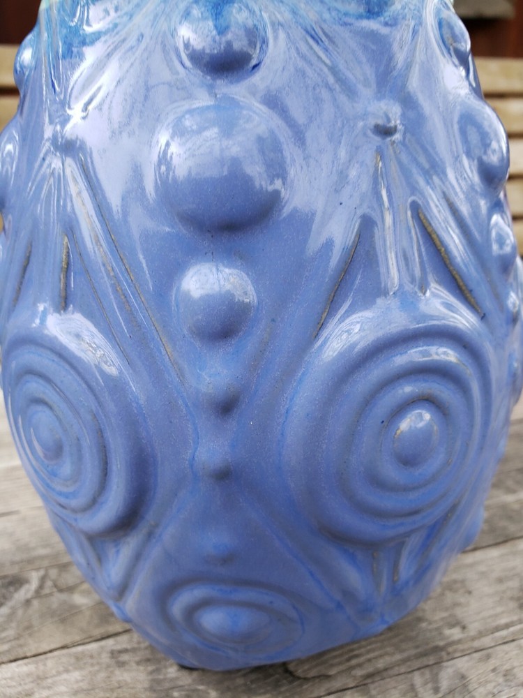 MID CENTURY ABSTRACT FOOTED PITCHER 10" RARE!