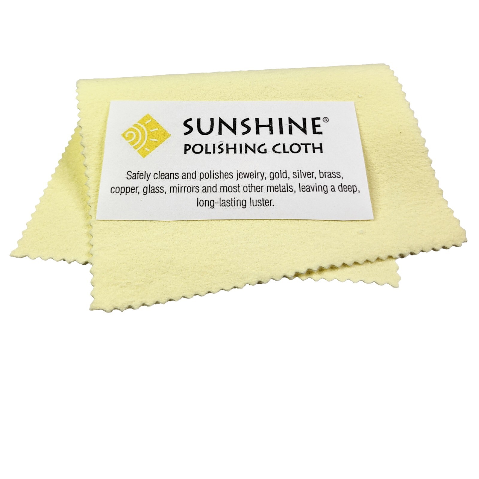 Sunshine Polishing Cloth (Large 7,5’’x5’’) - Jewelry Cleaning Cloth
