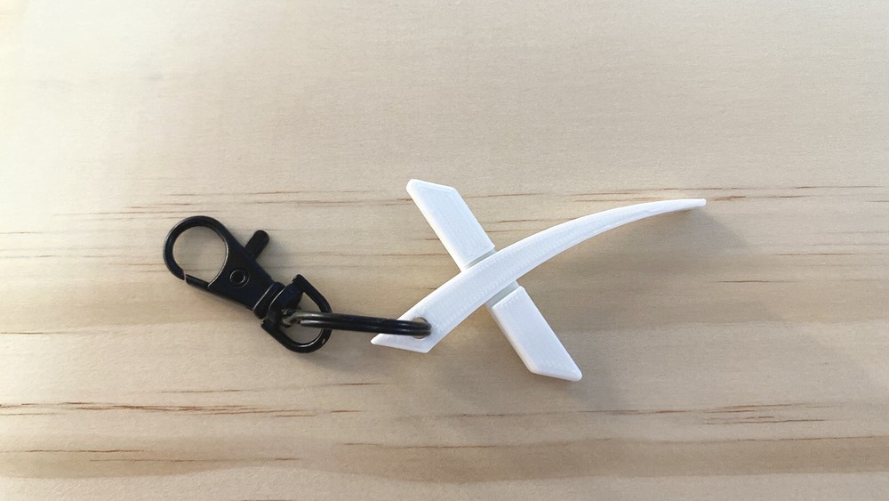 (One) SpaceX Logo Keychain. Demo-2 Memorable Gift.