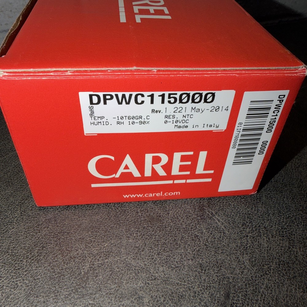 Carel DPWC115000 Wall Mount Temperature Humidity Sensor
