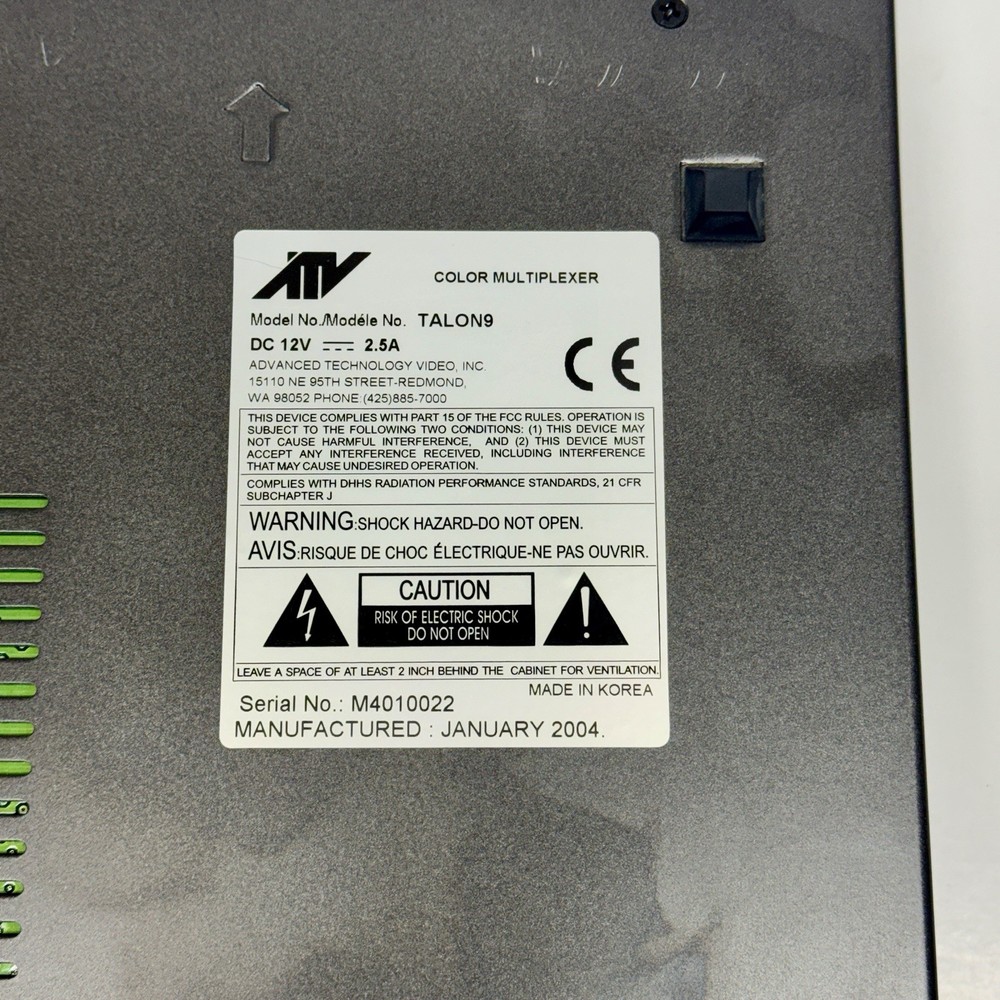 ATV Advanced Technology Video Talon 9