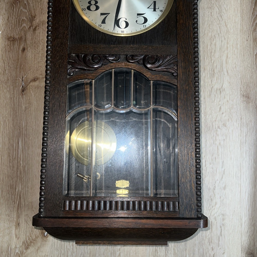 Antique German Junghans chiming clock