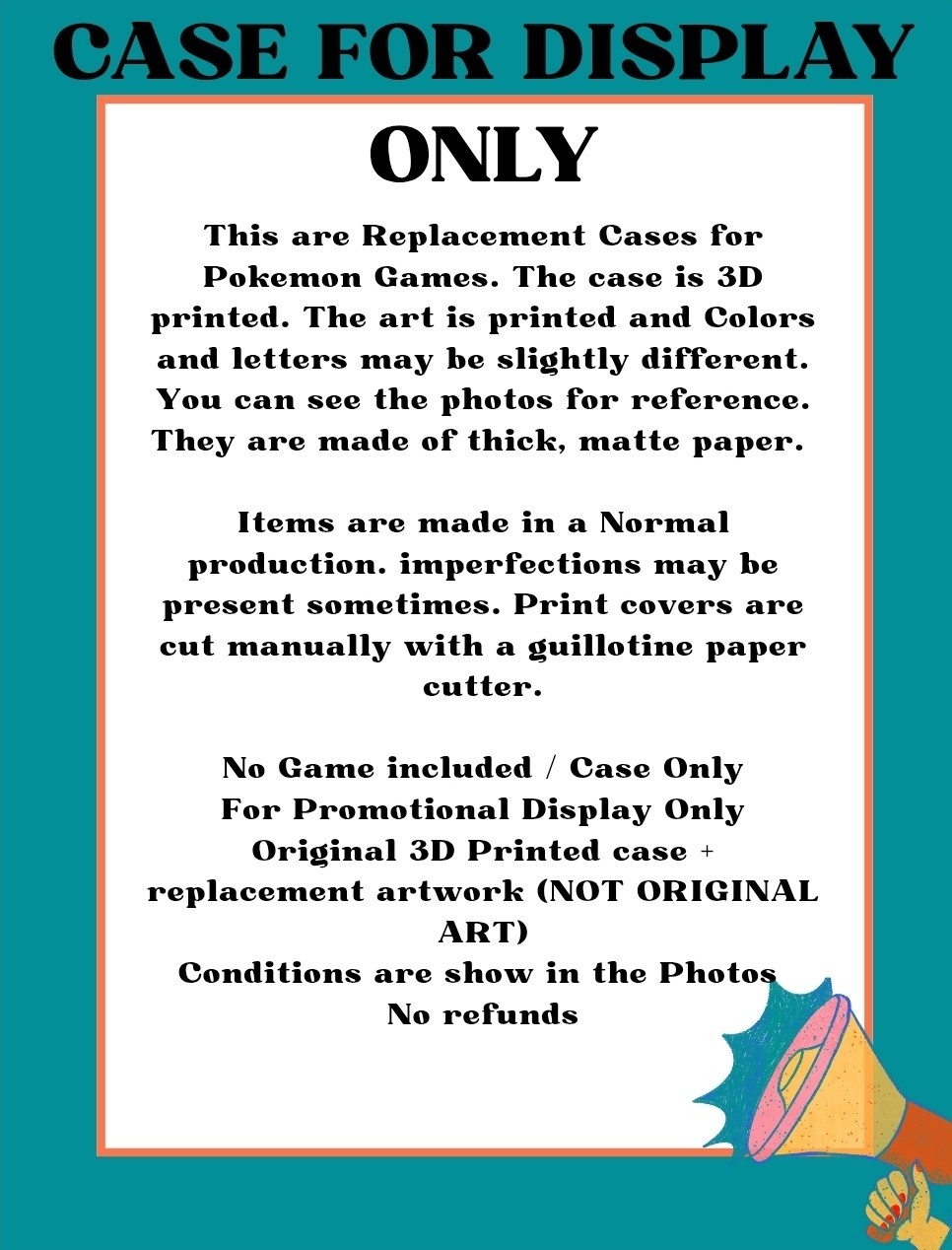Replacement Case For Pokemon Platinum Version Nintendo DS