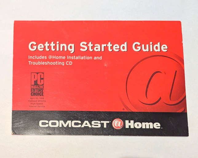 VINTAGE LEGACY Software - Comcast at Home Version 1.7 Installation CD + Guide