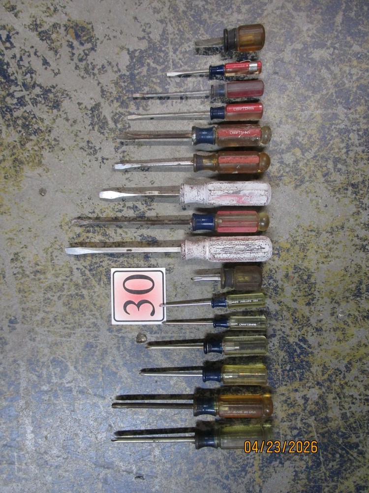 16pc Vintage Craftsman Screwdriver Set