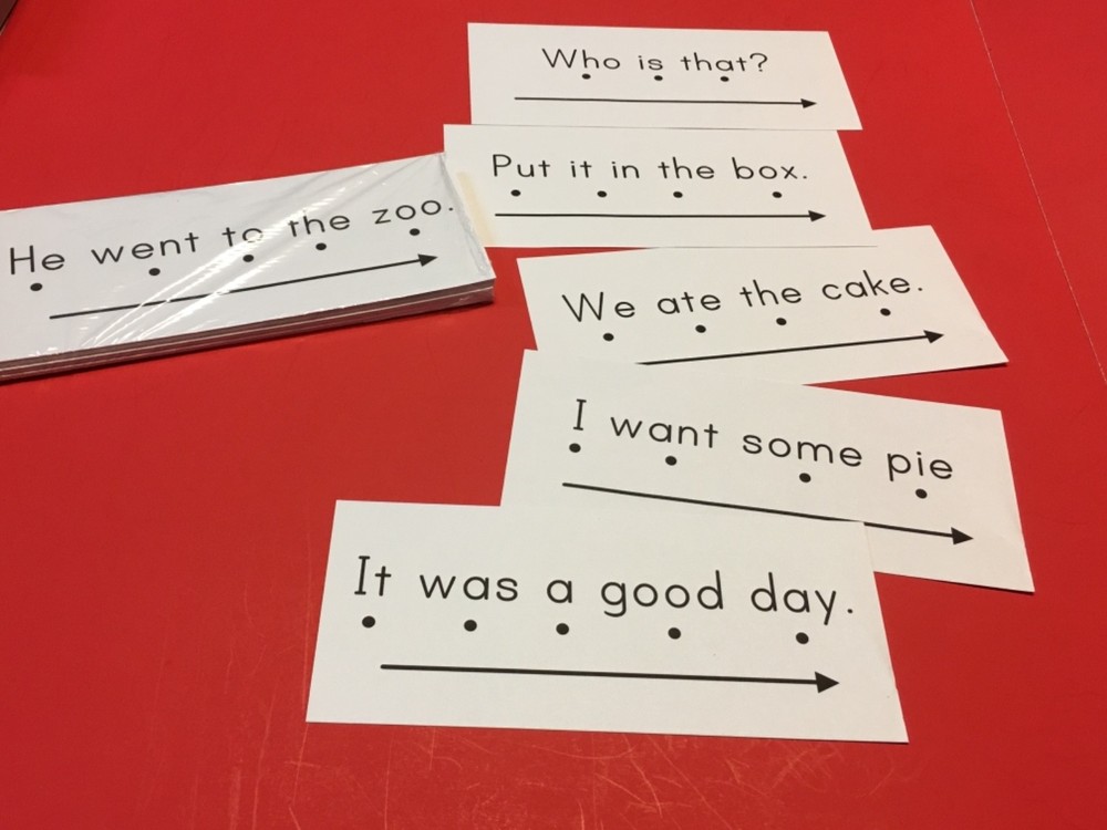 Sight Words Sentence Reading Cards. 30 cards Deck 2