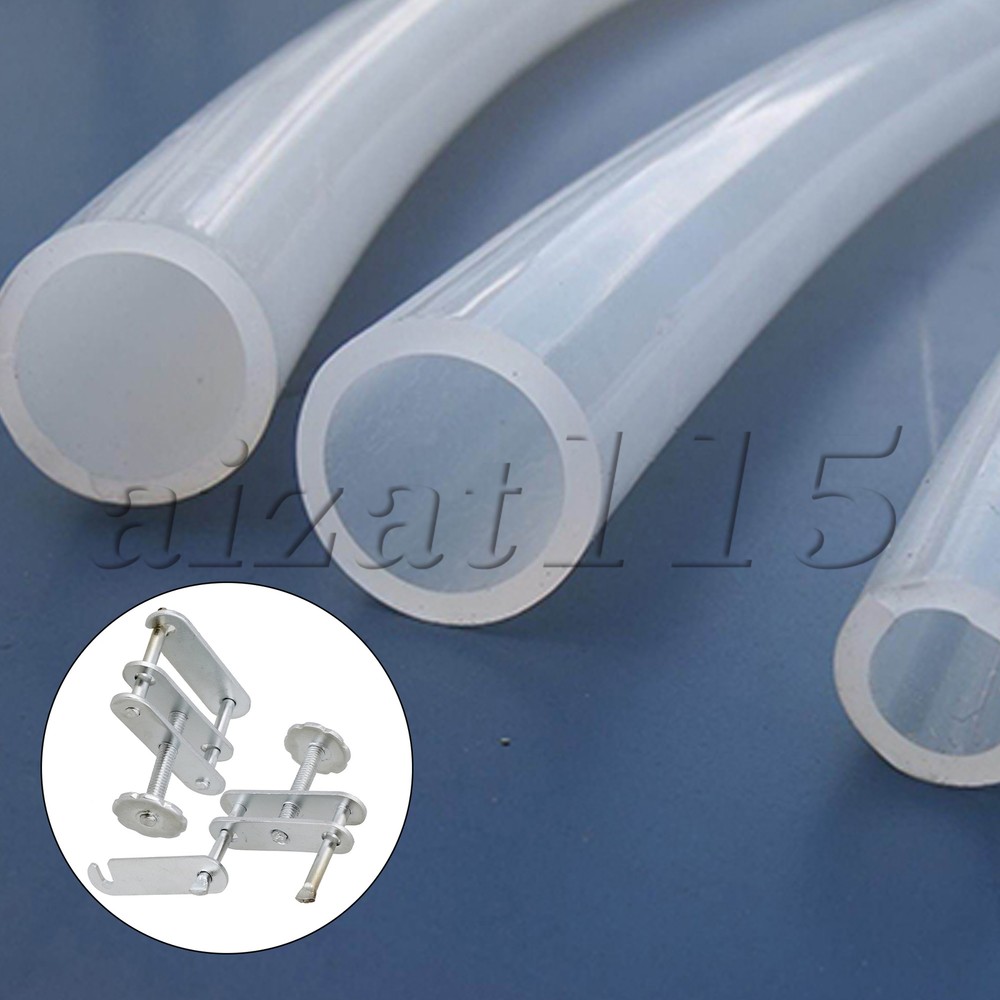 4 Pcs Adjustable Screw Compressor Clamps for 2.5cm Width Flexible Tubing