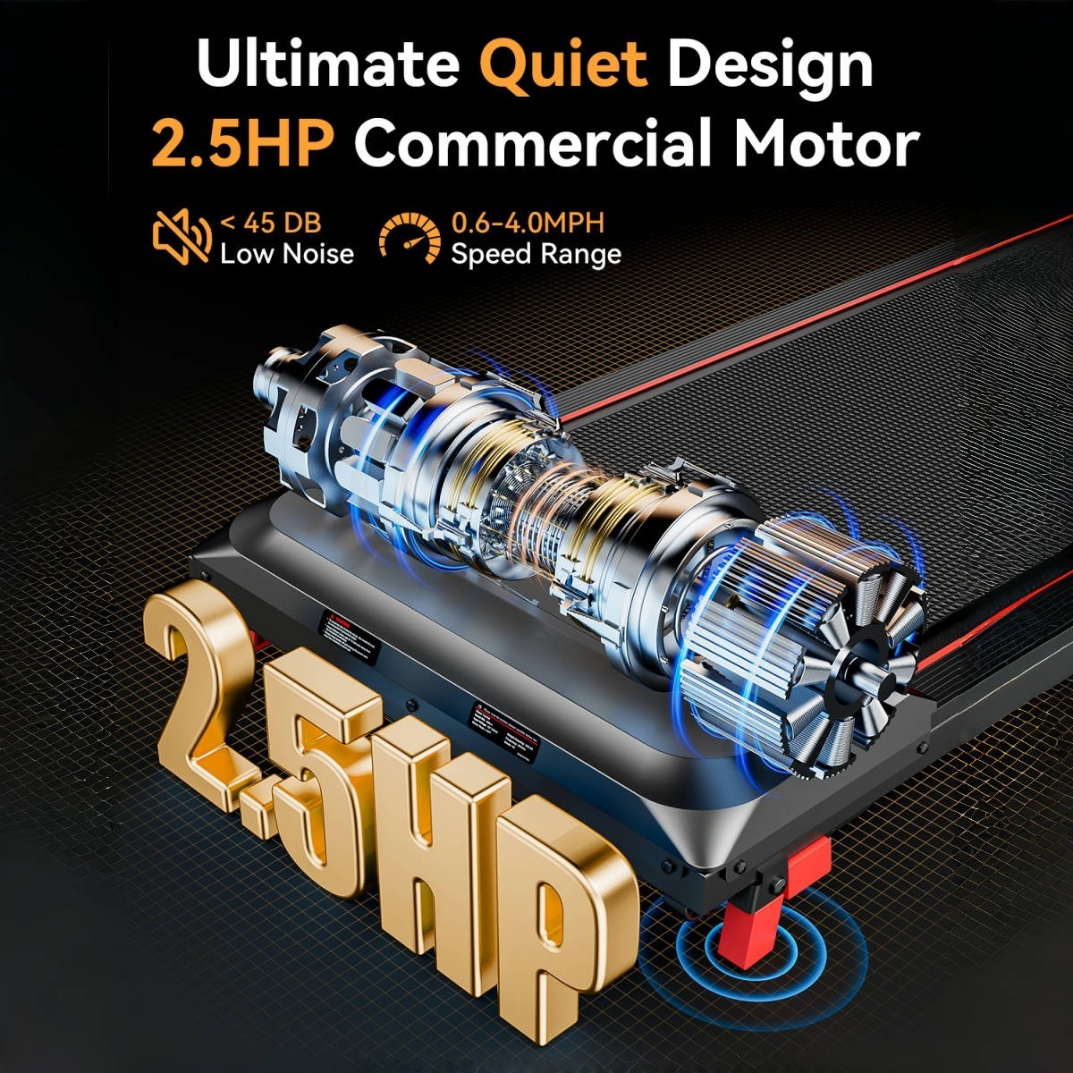 Brand-new home treadmill Walking Mat featuring a remote control and LED