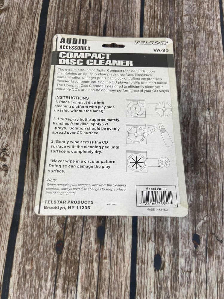 Telstar Compact Disc Cleaner VA-93 Sealed