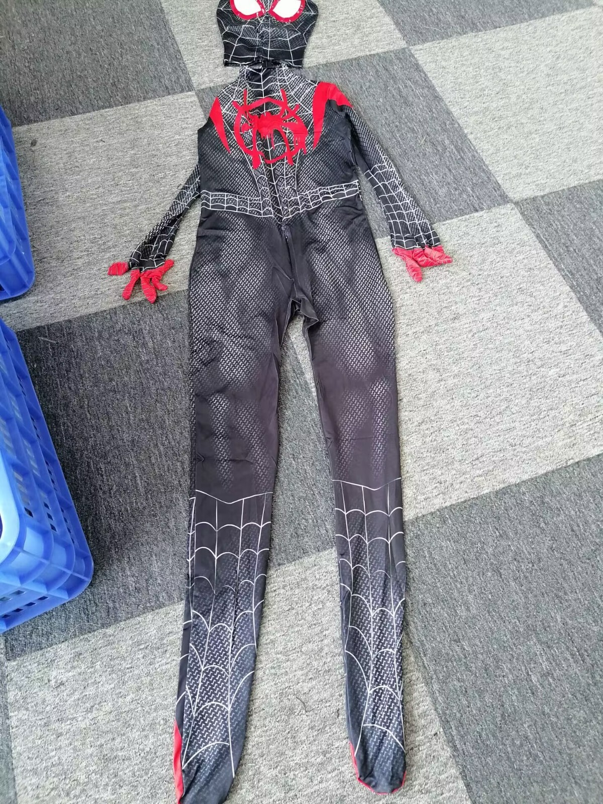 Spiderman Miles Morales Halloween Costume Cosplay Mens Jumpsuit Spandex Bodysuit