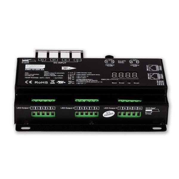 Used StudioPro 12 Channel DMX Digital Decoder - 5A per Channel