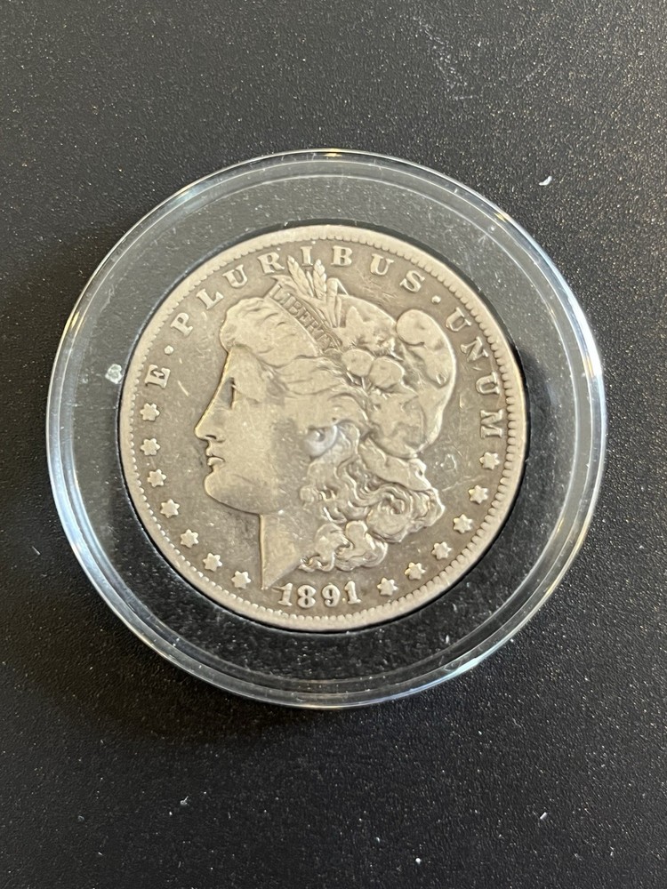 1891-CC $1 Morgan Silver Dollar