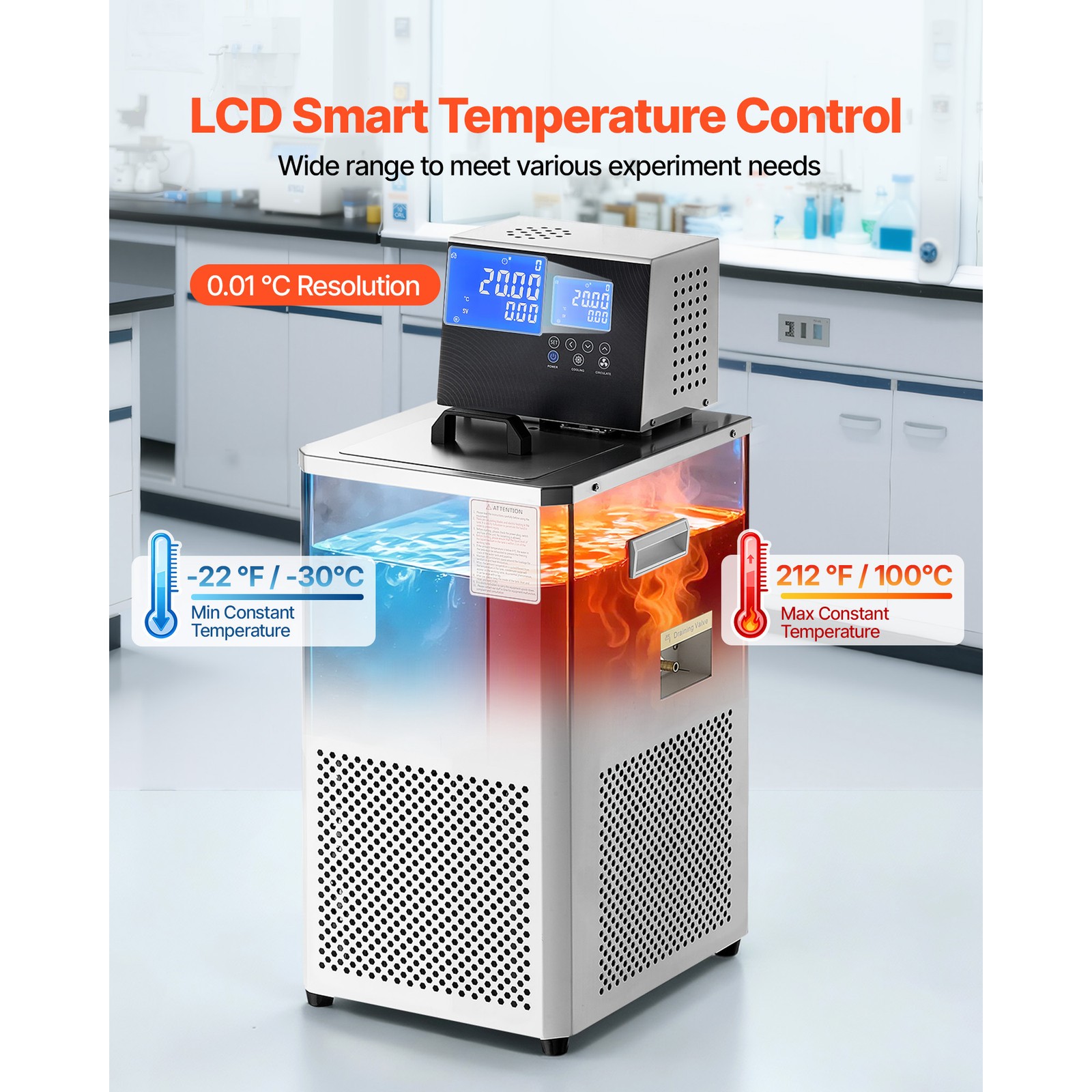 Uimoso Laboratory Recirculating Chiller with 6L Capacity for Low-Temperature