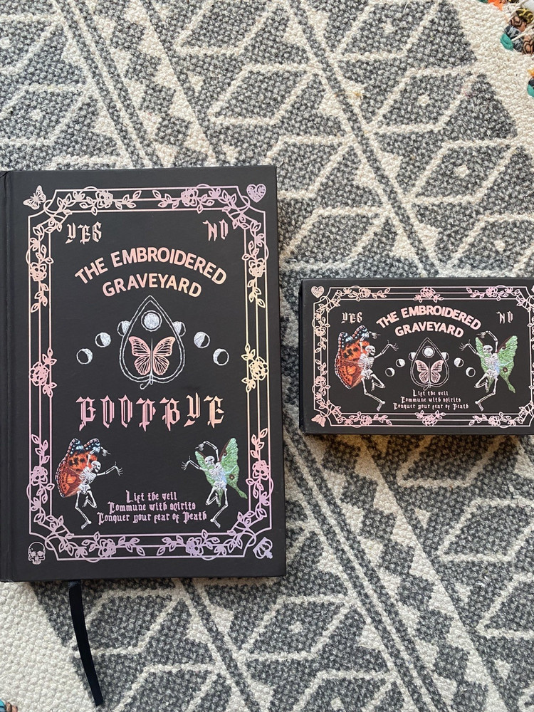 The Embroidered Graveyard Oracle 68 Card Deck and Guidebook Set.