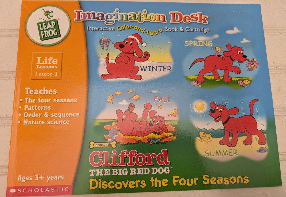 3 Leap Frog Imagination Desk Coloring/Activity Replacement Books ONLY