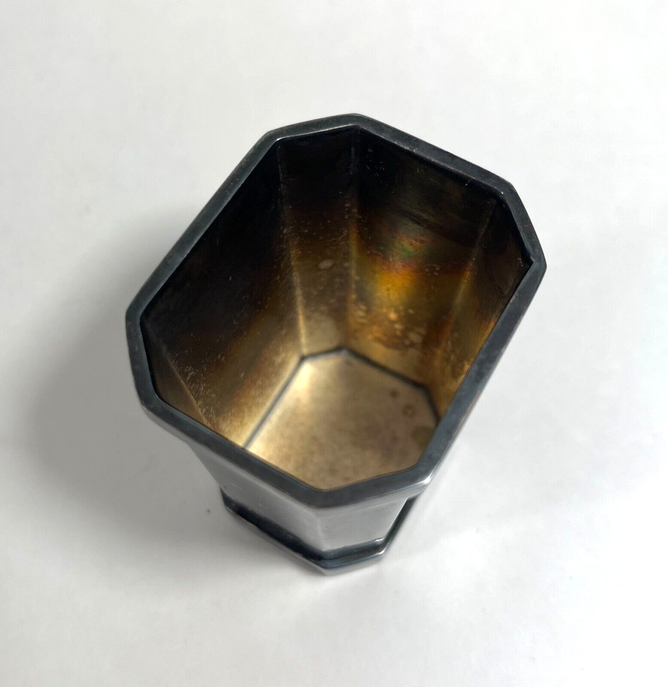 Vintage St. James Brazil Silverplate Octagonal Mini Cup 2.5"