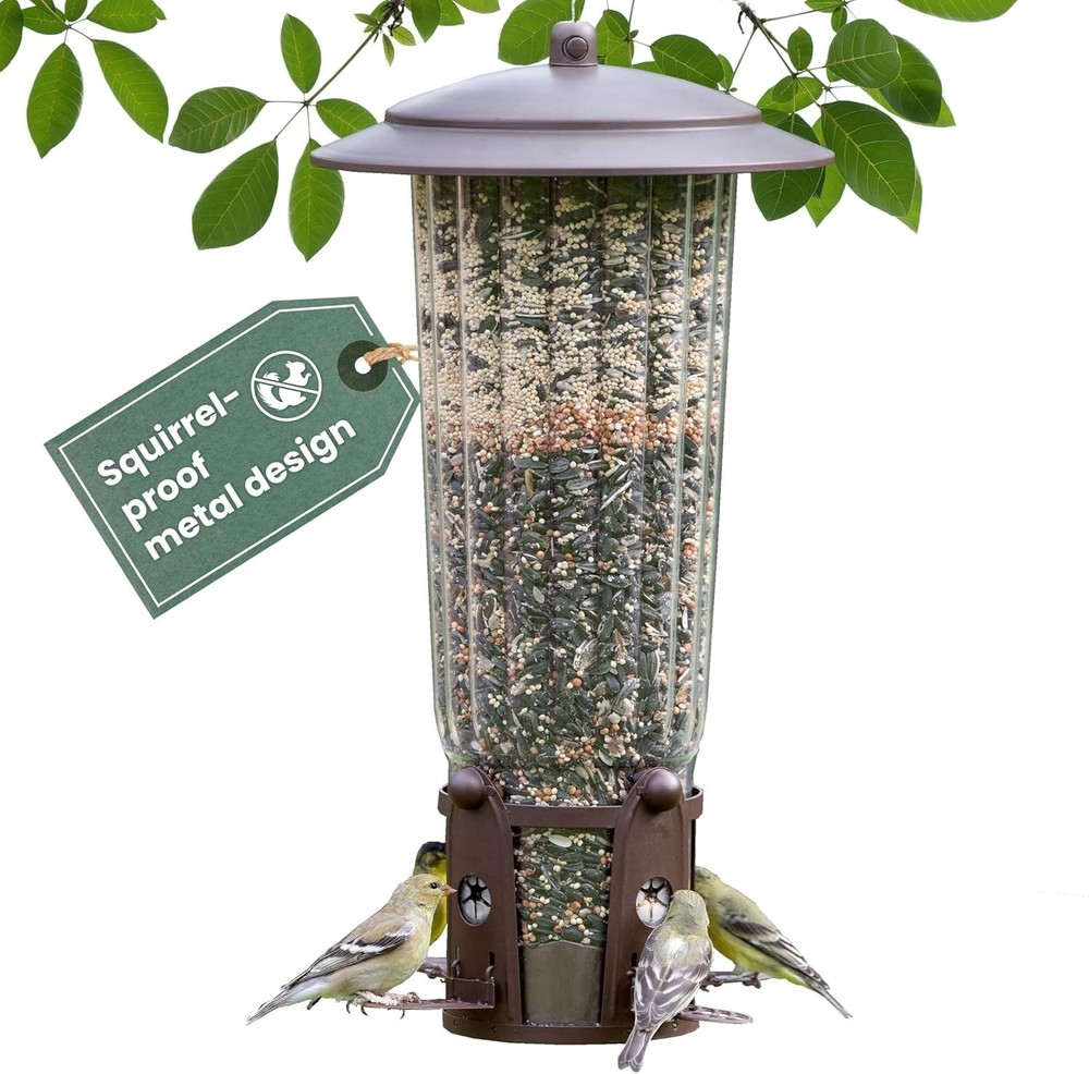 Shake-Resistant Bird Feeder with Weight-Activated Perches