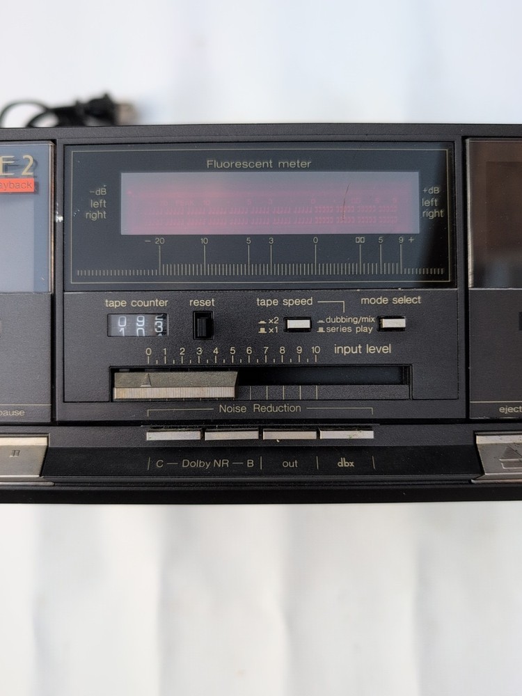 Technics RS-933W Stereo Double Cassette Deck. Dolby DBX With Amorphous Head.