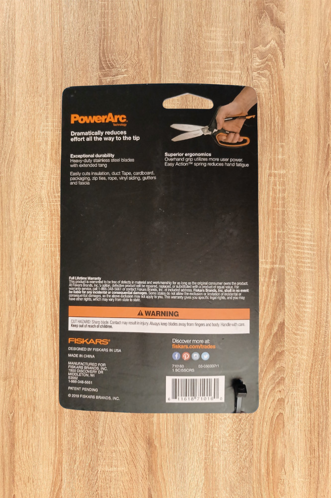 FISKARS #710160 PRO POWERARC SHEARS, 10"
