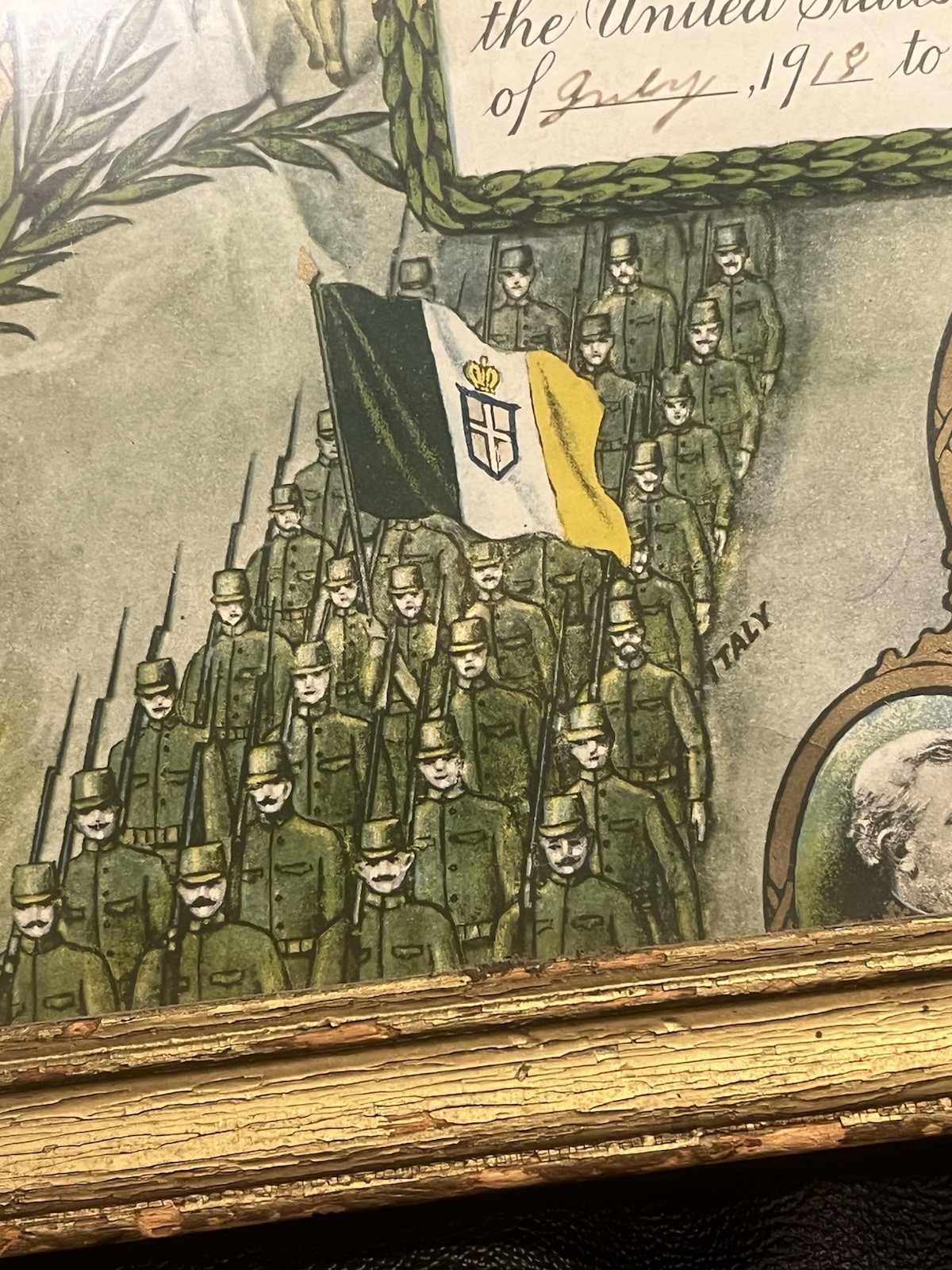 1918 World War 1 US Military Service Record Of William T Gant