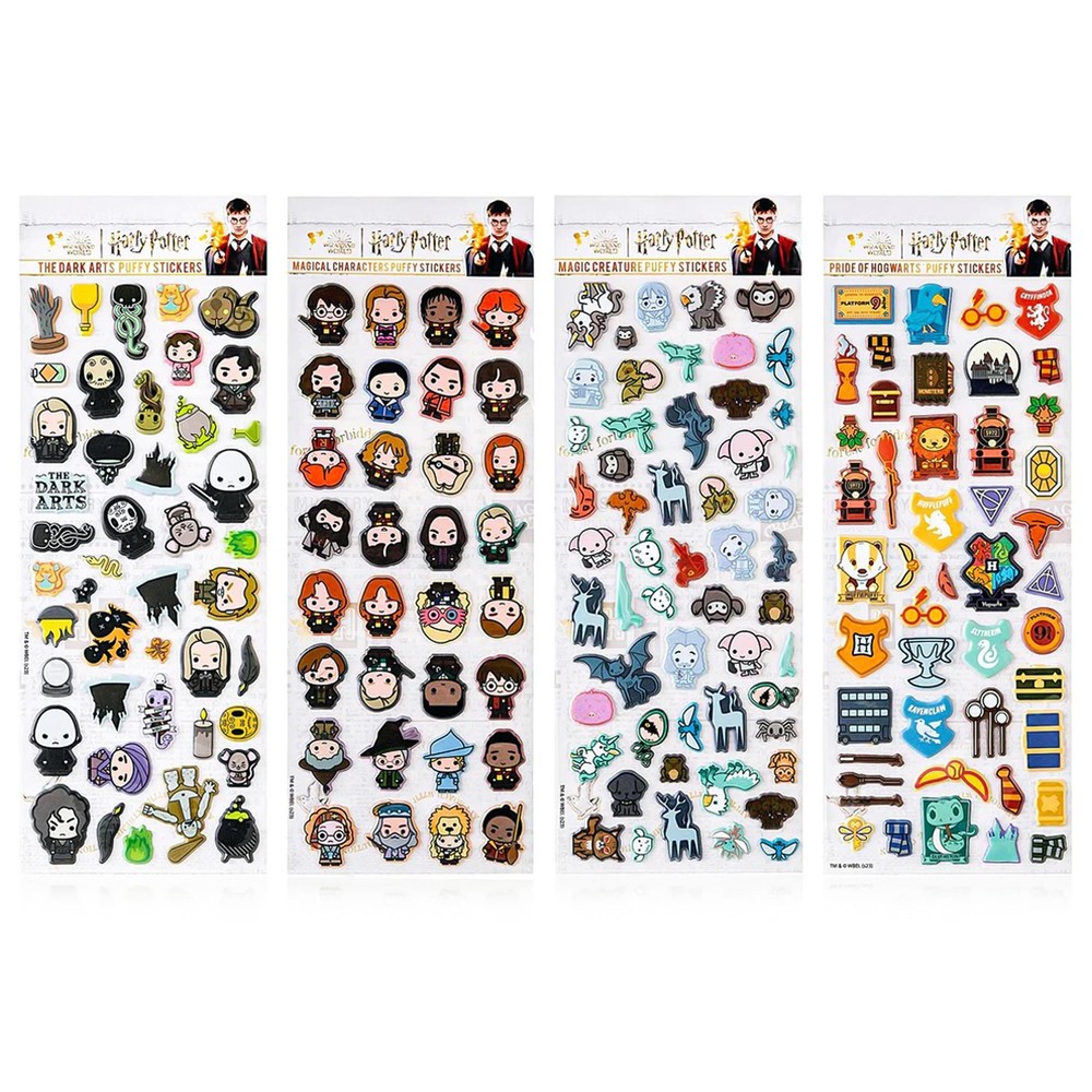 Harry Potter Chibi Puffy Sticker Sheets | 4-Pack