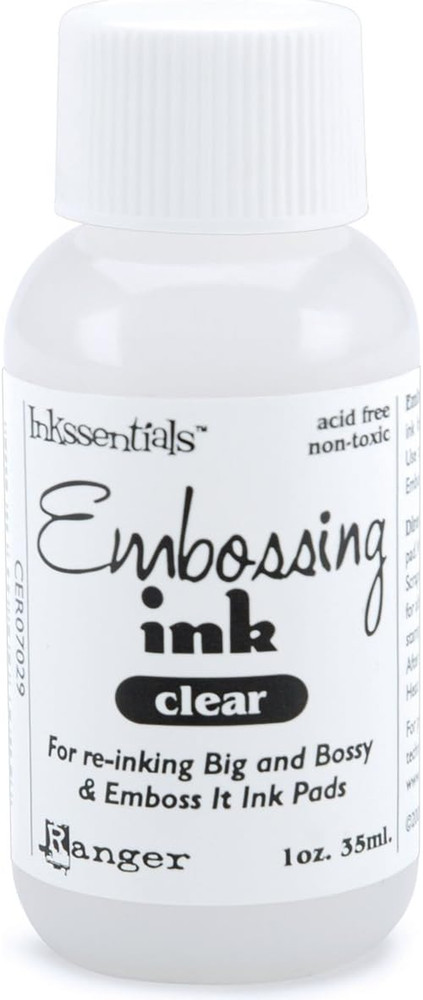Inkssentials Embossing Ink Refill, Clear, 1 Oz.