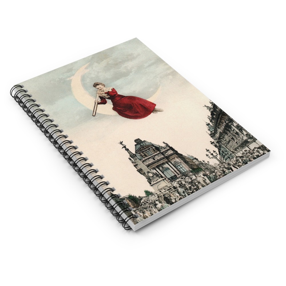 Fantasy Moon Lady Spiral Notebook - Ruled Line for Creative Minds