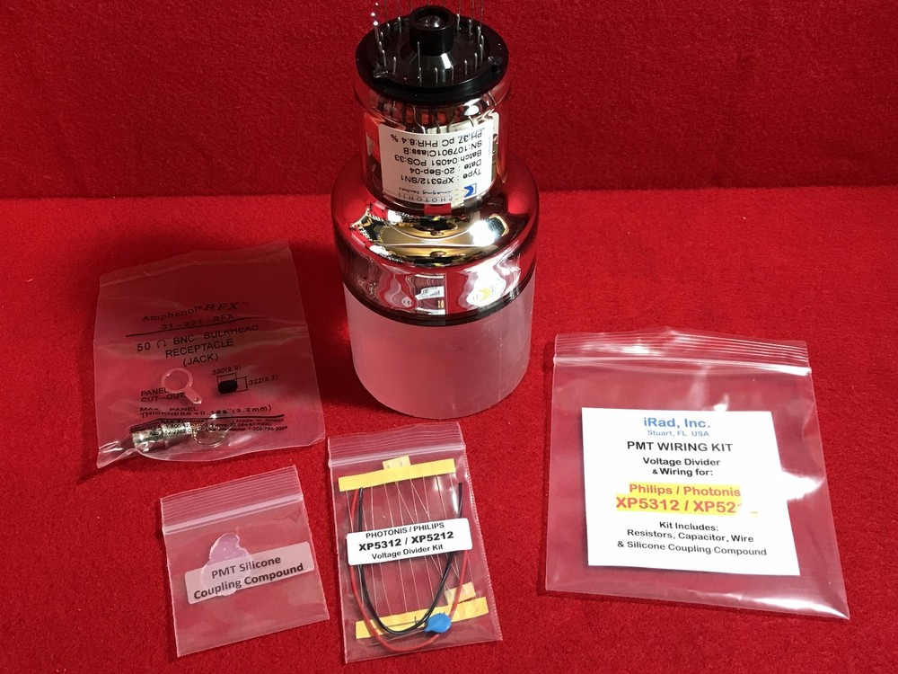 3" Scintillation Detector BASIC KIT Includes PMT Scintillator Electronics & BNC