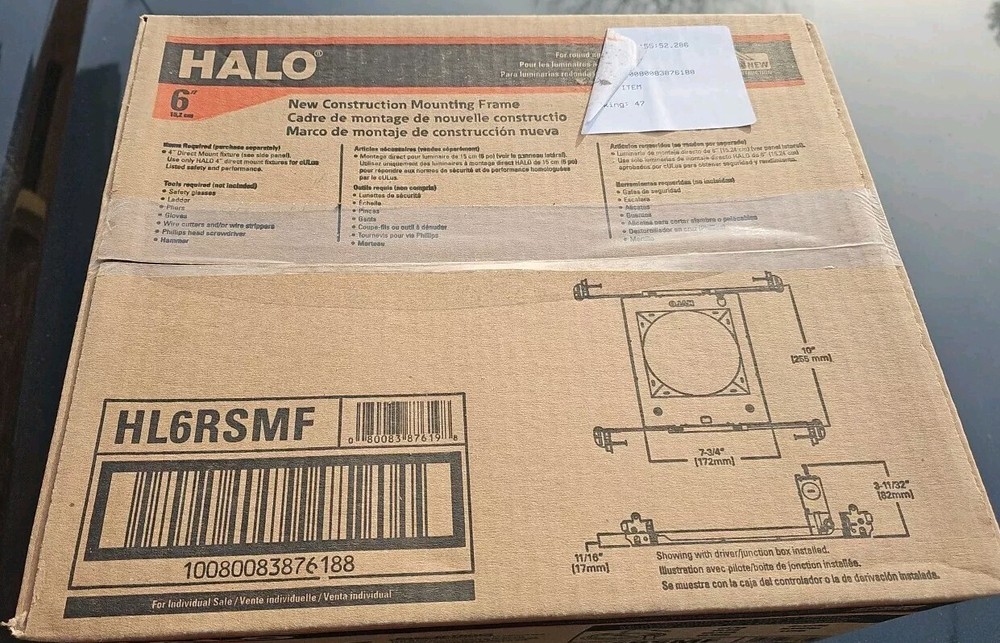 Recessed Lighting New Construction Can-less Mounting Frame (6 Pack)