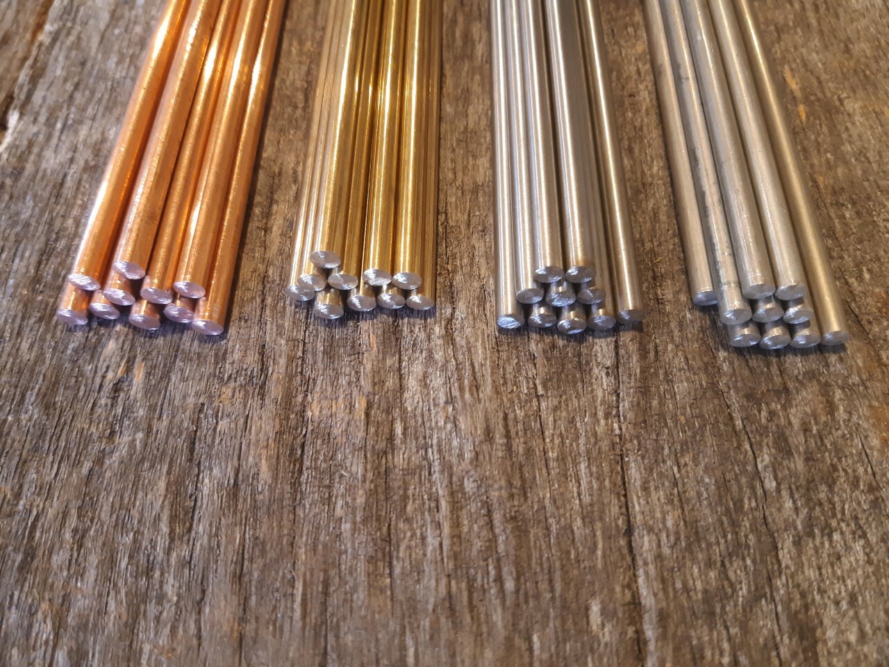 1/4"x5.87" rod Brass/ Copper/ Stainless Steel/ Aluminium