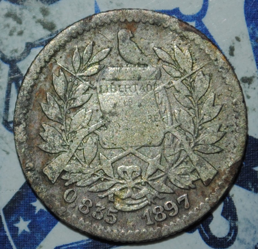 Guatemala Silver 1897 1/2 Real {{{3C37