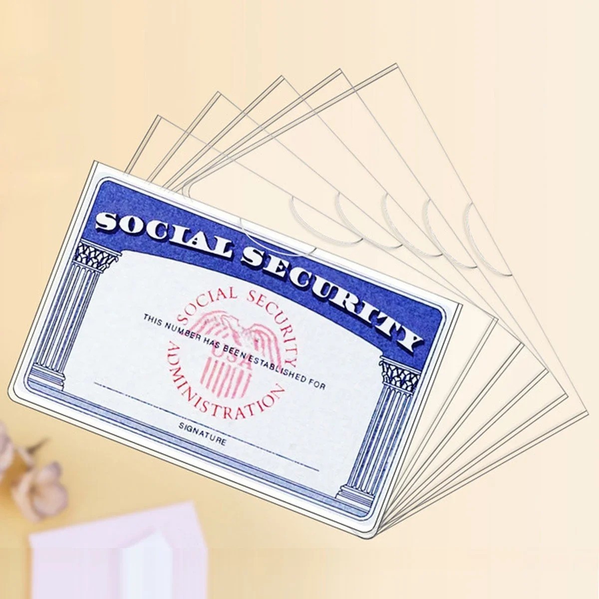 8pcs Clear Card Protector Sleeves ,Waterproof, ID,Credit ,Medicare Card Holder