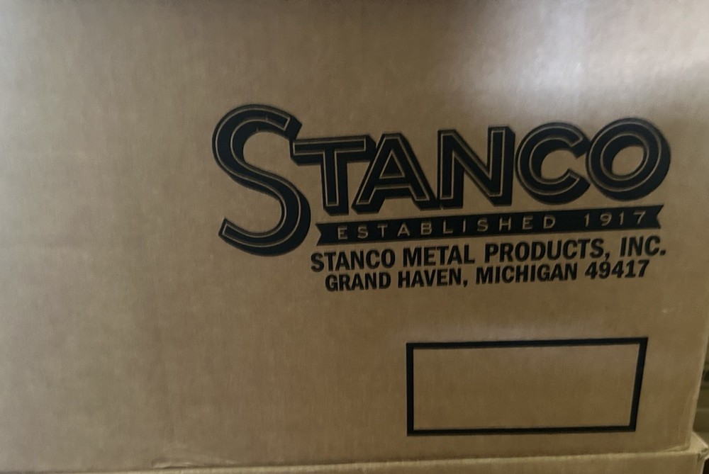 Stanco 9" x 9.25" Chrome Square Gas Range Drip Pan, 950S