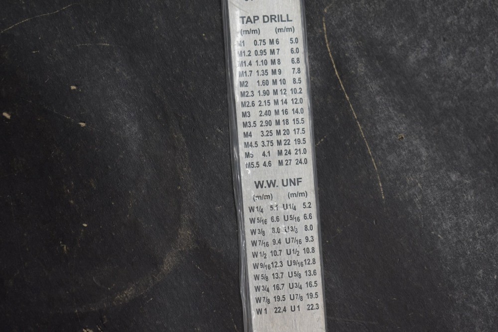 13 Pack MM Measuring Steel Ruler Caliper Gauge Micrometer Tool Conversion Table