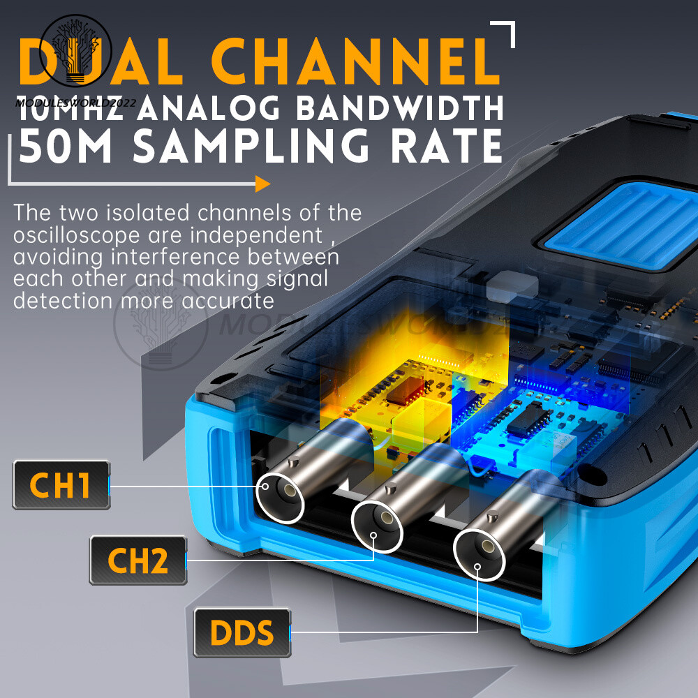FNIRSI 2C23T Handheld Digital Oscilloscope Multimeter+Function Signal Generator