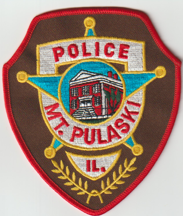 MT. Pulaski IL older non shield shape patch