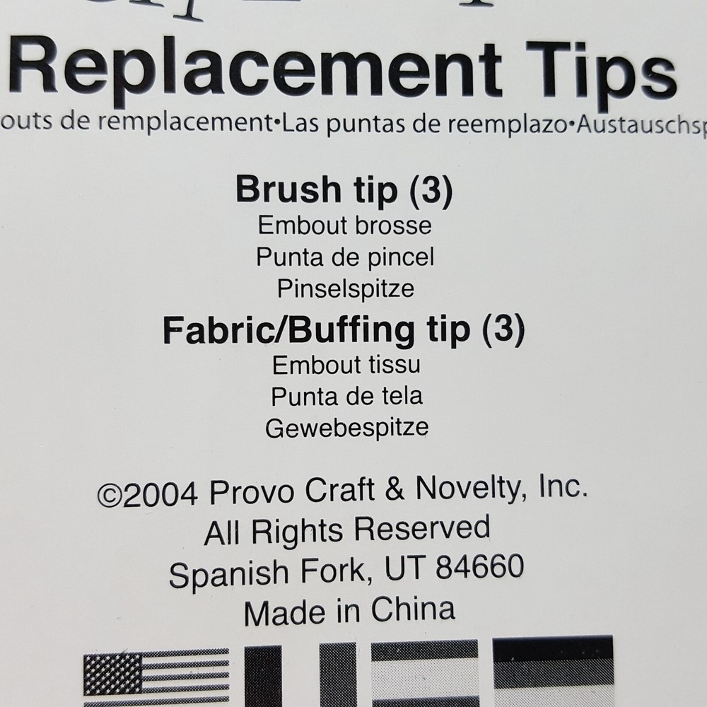 2 Packs Zision CHIZZEL-IT Engraving Embossing Buffing Brushing Replacement Tips