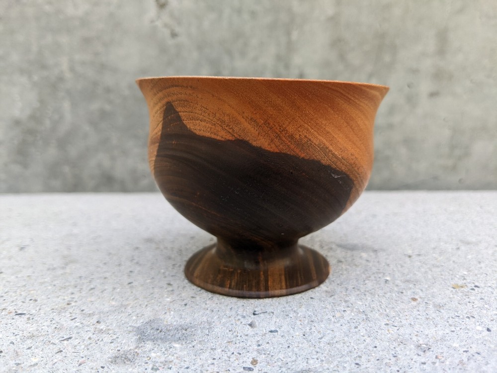 Signed Griffin Hand Crafted Wooden Cup