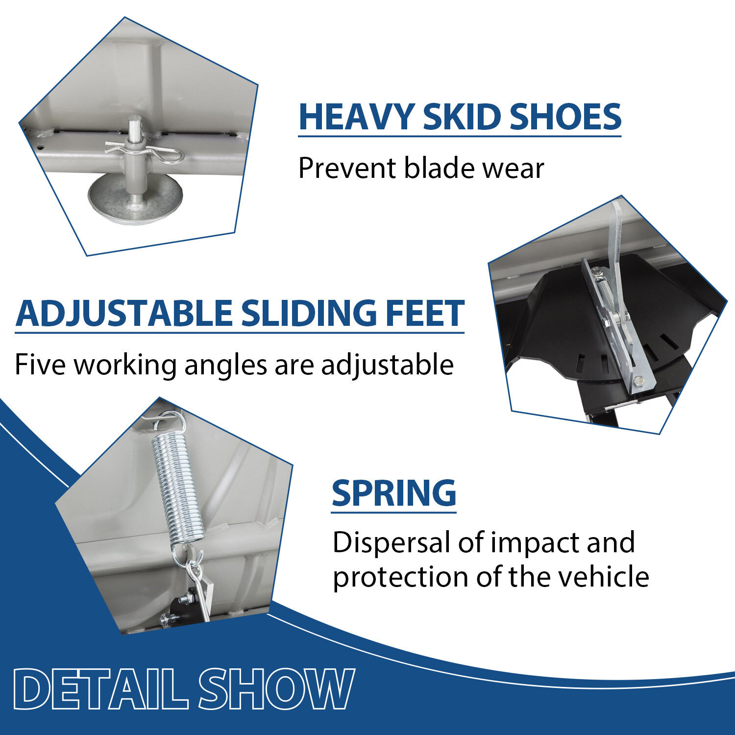 Snow Plow Blade Universal Kit Adjustable 48" For Honda Kawasaki Polaris ATV