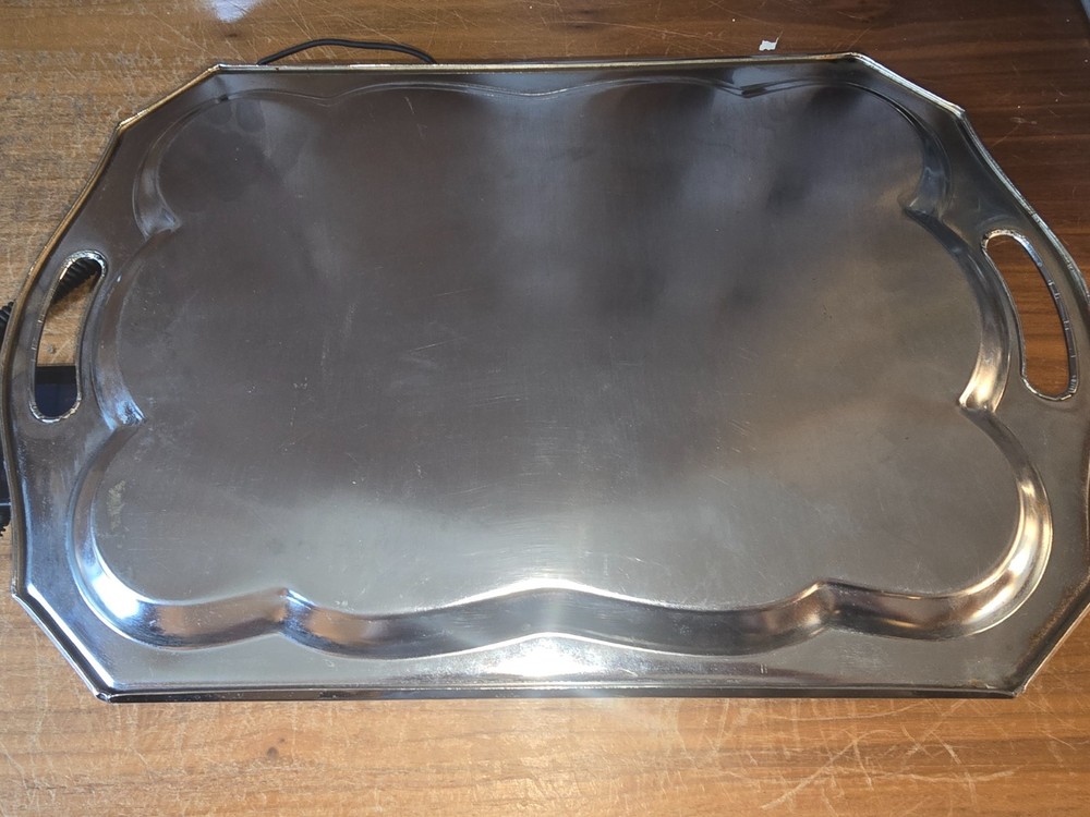 18 x 12 Silver-plated serving tray