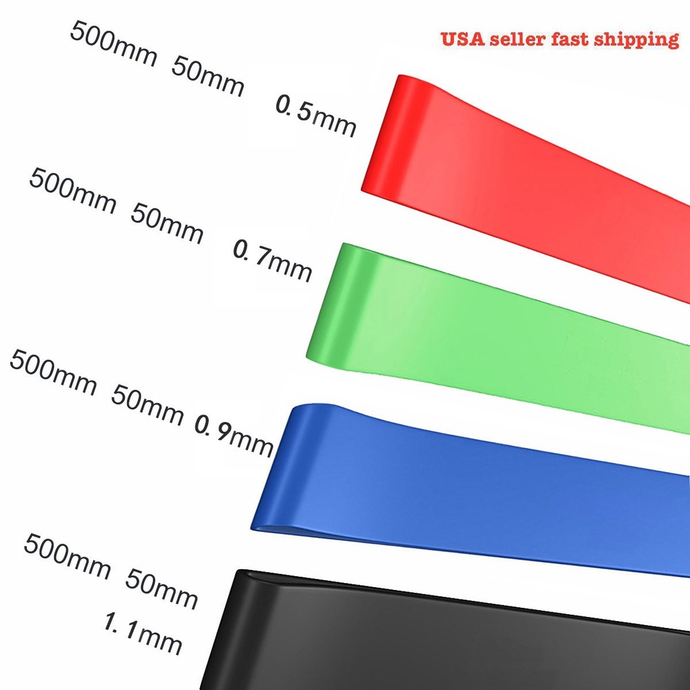 Resistance Loop Exercise Bands Set New Year Home Workout (8-Pack)