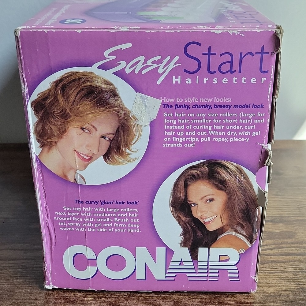 Conair Easy Start HS15 Hot Rollers Multi-Sized Indicator Light Purple