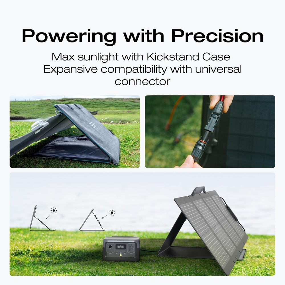 EcoFlow 110W Portable Solar Panel Foldable with Carry Case Certified Refurbished