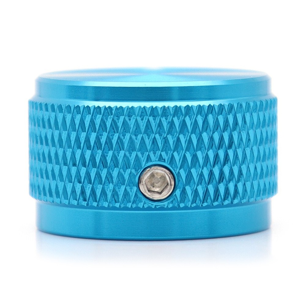 4Pcs Aluminium Alloy Blue Guitar Knobs Volume Audio Pot Control Knurled Knobs