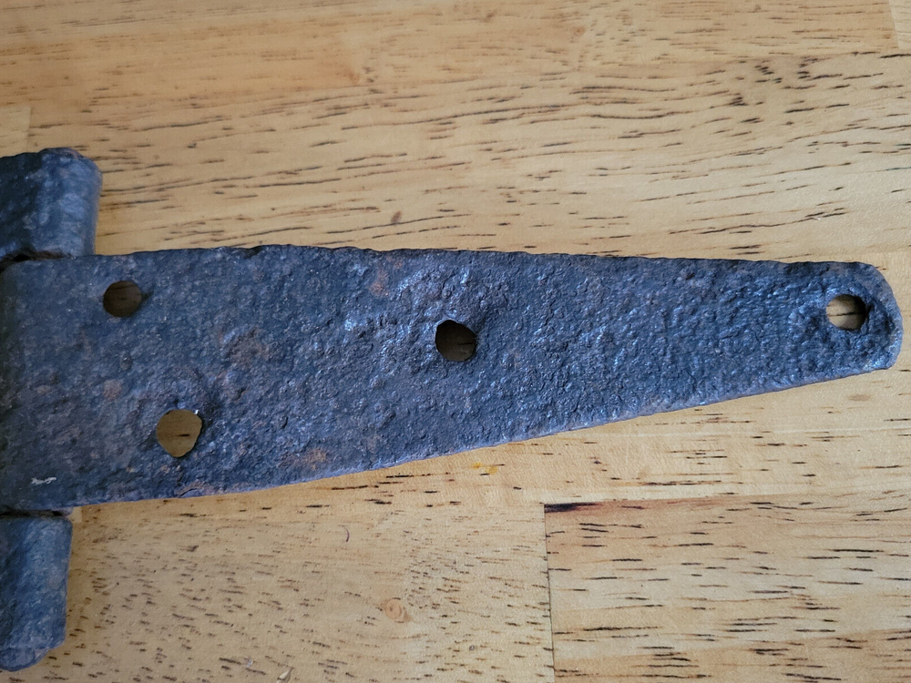 Antique Cast Iron Hinge Farm Barn Rustic Primitive 12" open