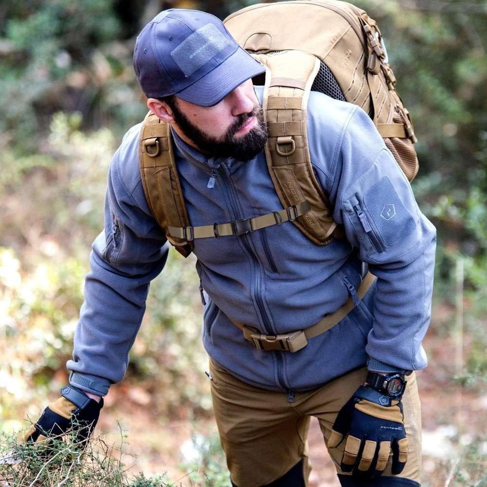 Durable Khaki Backpack Sternum Strap with Quick Release for Hiking - One Size